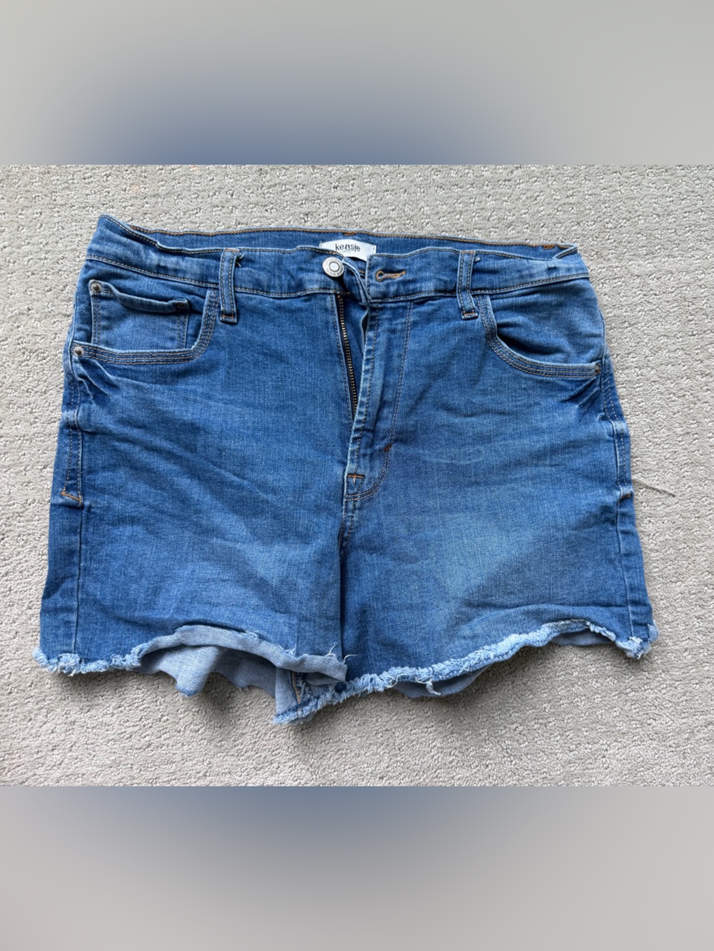 Kensie Light Blue Denim Jeans with Contrast Stitching